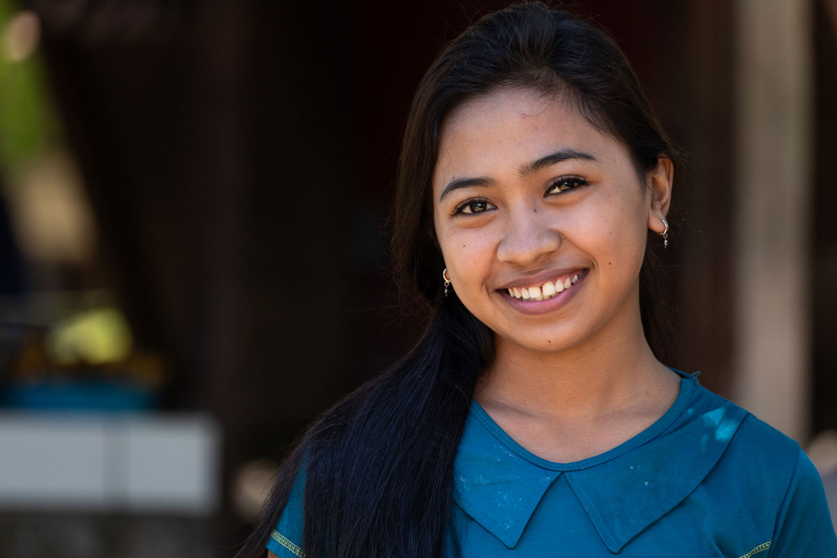 Indonesia smiling woman